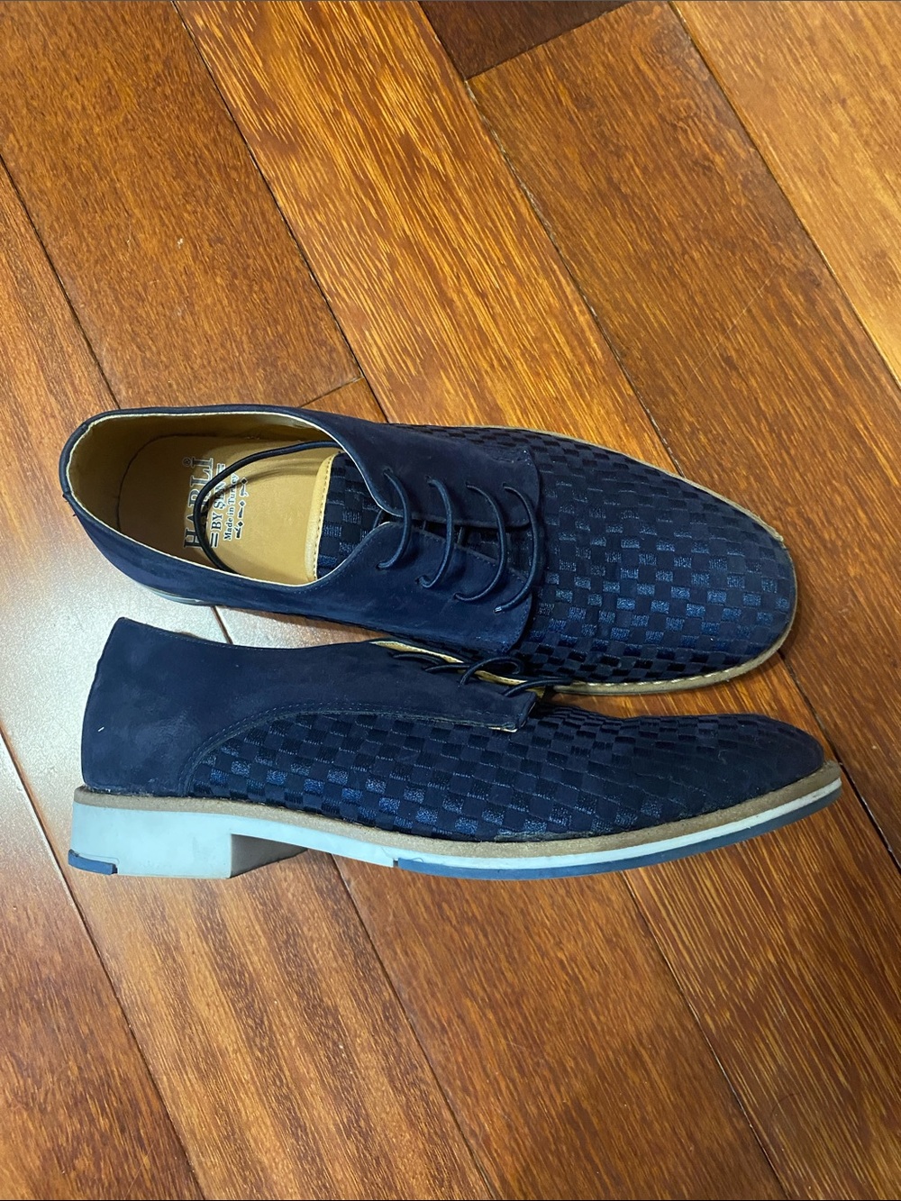 Boys Navy Formal Dress Shoe